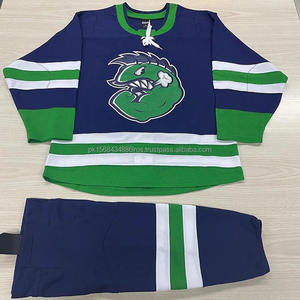 Fabricant d'uniformes de hockey sur glace en polyester 100% respirant avec logo personnalisé - Product Image 5