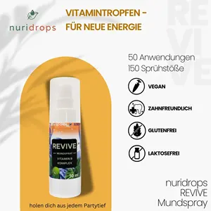 Nuridrops REVIVE Spray Oral con Complejo de Vitamina B - Product Image 6