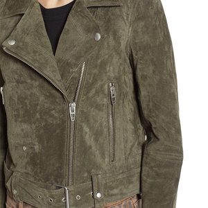 Chaquetas de cuero de gamuza resistentes y suaves para mujeres que buscan comodidad y estilo, hechas de piel de vacuno gruesa o piel de oveja suave 2026 - Product Image 4