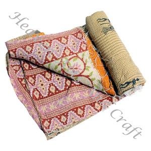 Kantha <b>Quilt</b> Gudari Kantha <b>Quilt</b> Gudari Hot Selling Wholesale Gold Supplier GD2102 Handmade Kantha <b>Quilt</b> Cotton Printed Indian - Product Image 4