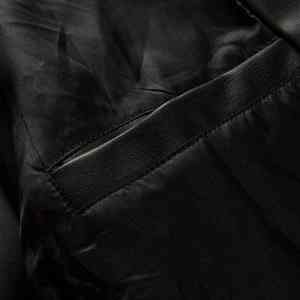แจ็คเก็ตหนังแท้คุณภาพสูงสำหรับผู้ชาย ไซส์ใหญ่ ตัดเย็บตามสั่ง ระบายอากาศได้ดี สไตล์ลำลอง ปิดด้วยซิป เหมาะสำหรับฤดูหนาว - Product Image 4