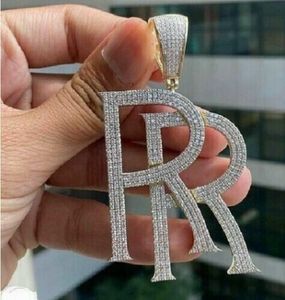 2.00Ct Colgante de moissanita real de corte redondo con letra personalizada Chapado en oro blanco de 14 quilates para fiestas - Product Image 2