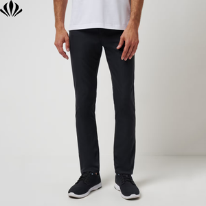 Pantalon de golf taille haute en tissu extensible pour hommes, conçu pour la marche en plein air, la salle de sport, le voyage, le style de vie décontracté et confortable - Product Image 2
