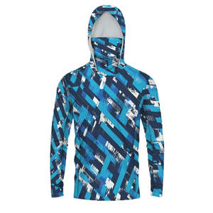 Venta al por mayor de camisas de pesca con capucha 100% poliéster Spandex sublimación impresión OEM nuevo diseño - Product Image 6