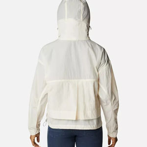 Wholesale Customized <b>Women's</b> Winter Hooded Canvas Bomber <b>Jacket</b> Nylon Polyester <b>Zip</b>-<b>up</b> Windbreaker Coat Anti-Wrinkle Casual - Product Image 2