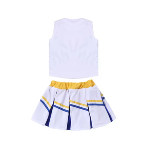 Tenues de cheerleading pour filles en tissu doux personnalisables avec couleurs d'équipe imprimées, vêtements d'entraînement - Product Image 2