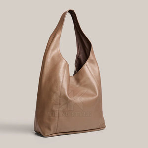 Sac hobo en cuir de qualité supérieure, nouveau style, vente directe d'usine, sac hobo en cuir à une seule couleur - Product Image 4