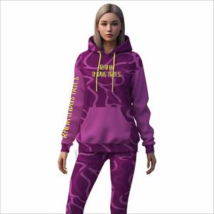 Chándales de Diseño Único en Grandes Cantidades, Servicio OEM, Chándales para Mujer, Último Estilo, Chándales de Algodón para Mujer - Product Image 1