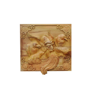 Odin Décoration murale en bois sculpté Art de sculpture sur bois Viking unique pour la maison Pièce élégante pour la décoration intérieure - Product Image 4