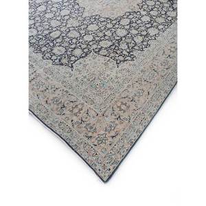Tapis en laine noués à la main gris et noir vintage Pae-4055 pour la décoration de la maison - Product Image 2