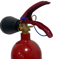 Extintor de Incendios de Polvo Químico Seco ABC Portátil de 3.8 kg con Certificación CE AUXI-FOC PI-2-ABC, Cilindro de Acero Inoxidable/Aluminio Fabricado en España