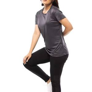 Venta al por mayor de Camisetas Personalizadas para mujer de algodón poliéster transpirable de secado rápido ropa informal de tamaño adulto camisetas para mujer precio barato - Product Image 6