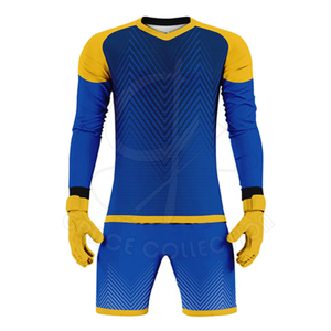 Conjunto de ropa deportiva de fútbol de poliéster 100% con kits de traje de manga larga de entrenamiento de fútbol de tela personalizable - Product Image 1