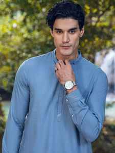 Authentique créateur pakistanais de haute qualité Salwar Kameez pour hommes pour des vêtements décontractés et traditionnels - Product Image 3