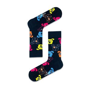 Chaussettes colorées à motif de chien avec impression numérique, broderie, propriétés antibactériennes, logo personnalisable, style automnal mignon - Product Image 1