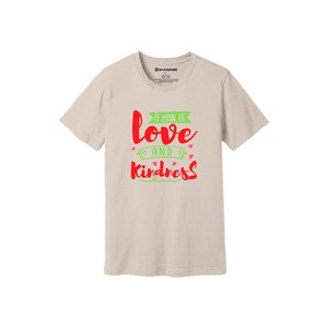 เสื้อยืดผ้าฝ้าย100% พิมพ์ลายด้วยความมีน้ำใจขนาด160 180ถึงหนักมี12สีที่สามารถปรับแต่งดีไซน์และการจัดวางของคุณเองได้ - Product Image 1