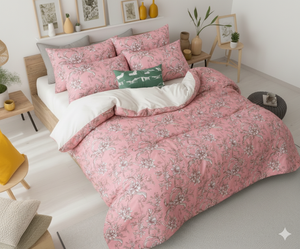 Queen Size Luxury Woven Microfiber Printed All-Season 100TC Durable Water Resistant Grade 3-Piece Bedding <b>Set</b> New Design Modern - Product Image 4