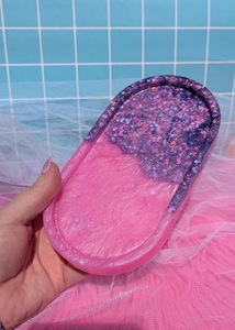 Resin Decorative <b>Tray</b> in Multiple Colors Cosmetic Organizer Home Decor Oval Resin <b>Tray</b> Vanity <b>Tray</b> High Quality - Product Image 6