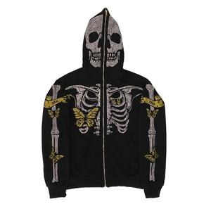 Impresión de pantalla digital personalizada Boxy 480gsm Vintage Distressed Streetwear Crop Baggy sudaderas con capucha desgastadas para la venta - Product Image 6