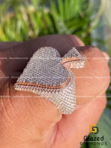 Meilleure Qualité Iced Out Bling VVS Moissanite Diamant As De Pique Bague Hip Hop Pour Homme - Product Image 2