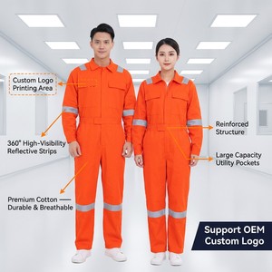 Combinaison de travail pour homme en coton haute visibilité imperméable Mécanicien <span class=keywords><strong>Construction</strong></span> Ingénierie Uniforme de travail Vêtements de travail Ensemble de vêtements de travail - Product Image 3