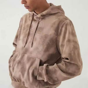 Sweat-shirt thermique vierge personnalisé de qualité supérieure pull 100% coton goutte épaule sweats à capuche lourds hommes pour l'impression personnaliser la couleur - Product Image 5