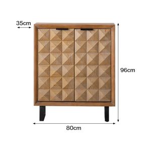 Mobile Rustico Vintage per Soggiorno, Credenza in Legno Antico Cinese per Salotto - Product Image 3