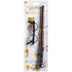Ensemble de costume de cosplay Harry Potter avec baguette magique et lunettes - Product Image 3