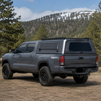 Capot de camion en aluminium pour Honda Ridgeline 5.4ft Bed/Tacoma avec fenêtres coulissantes