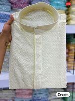 Tendance exclusive nouveauté haute qualité meilleure qualité vente chaude vêtements occasionnels rayonne avec Chikan travail hommes Kurta