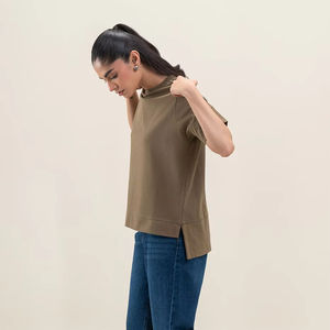 Camiseta informal de gran tamaño para mujer con ajuste relajado, perfecta para la moda urbana y el uso diario - Product Image 3
