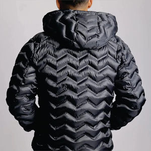 2024-25 vente chaude hiver chaud coupe-vent à capuche manteau brillant doudoune extérieur épais vers le bas doudoune pour hommes OEM - Product Image 4