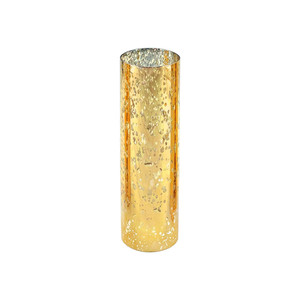 HST0310GS - Gold Speckled Glass Hurricane Candle Shade Chimney <b>Tube</b> [No Bottom] - 3 x 10 - Product Image 1