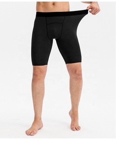 Shorts de sport Logo personnalisé Polyester Couche de base à séchage rapide Vêtements d'entraînement Hommes GYM Shorts de compression - Product Image 4