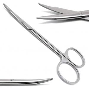 Ciseaux de dissection Mayo de haute qualité 18cm Instrument chirurgical en acier inoxydable Metzenbaum Lame droite dentelée Puissance manuelle - Product Image 1