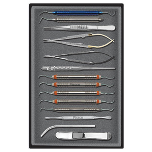 Juego de Cirugía Periodontal PISSCO, Kit de Cirugía Periodontal, Juego Quirúrgico Periodontal Dental de 12 Piezas, Acero Inoxidable Alemán - Product Image 1
