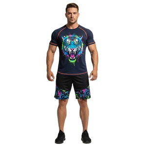 เสื้อยืดคอกลมผู้ชาย ผ้าฝ้ายคุณภาพสูง สไตล์ลำลอง แขนสั้น เนื้อผ้าเรียบเนียน สัมผัสพรีเมียม รับผลิตแบบ OEM ODM ขายส่ง - Product Image 5