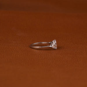 Solid 18KT Gold & Gold-Plated Custom Light Pink Oval Cut Lab Grown Diamond Engagement & Anniversary Ring IGI Certified - Product Image 5