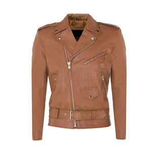 MOQ bajo Hombres Chaqueta de moto Nueva llegada Chaqueta de moto de alta calidad Chaqueta de cuero hecha de motorista Hombres - Product Image 1