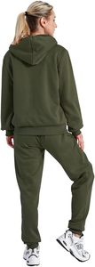 Ensemble de survêtement en polaire élégant pour femmes avec pull à capuche et poches, conçu pour une tenue de salon confortable et un confort quotidien décontracté - Product Image 5