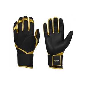 Guantes de Bateo de Béisbol y Sóftbol de Cuero de Alta Calidad con Cierre de Gancho y Bucle Ambidiestros y Logotipo Personalizado - Product Image 1