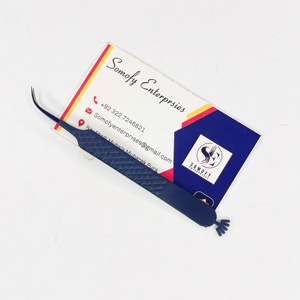 แหนบดัดขนตา Somofy Enterprises รุ่น Crown Design ปลายโค้ง สีดำ สแตนเลส ทนทาน ป้องกันไฟฟ้าสถิต ขนาด 10 มม. สำหรับขายส่ง - Product Image 3