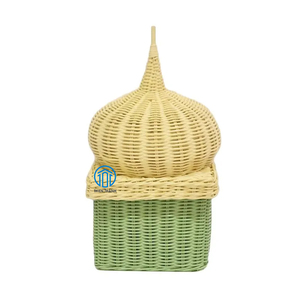 Cesta de ratán religiosa Cúpula de mezquita Personajes Cúpula de mezquita Cestas de ratán Eid hechas a mano en Vietnam - Product Image 1
