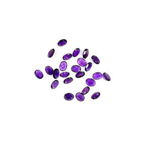 AAA Grade Natural Amethyst Calibrated Ovals Loose 7x5mm 6x8mm Sizes Certified IGI Variety Marquise Square <b>Triangle</b> <b>Cushion</b> Heart - Product Image 4