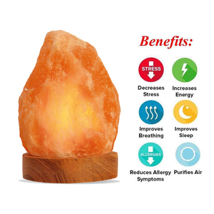 Himalayan Decorative Carved Salt Lamp Portable Natural Crafts in Feng Shui Style Direct From Pakistan for Home & <b>Car</b> <b>Decor</b> - Product Image 3