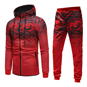 Survêtement Streetwear avec sweat à capuche et pantalon surdimensionnés Survêtement avec sweat à capuche en tricot et pantalon de survêtement fuselé - Product Image 1