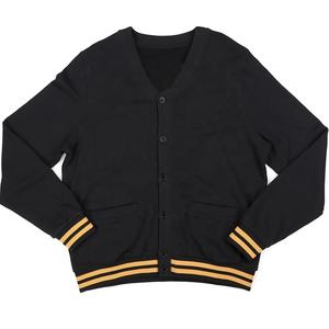 Nueva Universidad Oversize cuello pico bordado de punto último diseño señoras Cardigans Con bolsillos con bordado de chenilla - Product Image 4