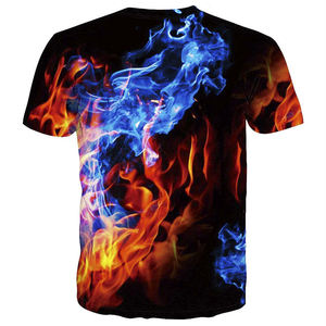 Venta al por mayor de algodón de alta calidad de moda cómoda de color sólido de manga corta de los hombres de sublimación camiseta con colores personalizados tamaño - Product Image 3