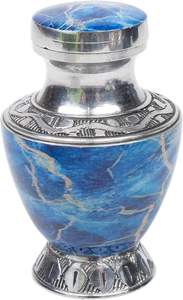 Arcodia Small Contemporary Aluminium Cremation Urn Velvet Ashes Keepsake Box Funeral <b>Decorative</b> <b>Objects</b> Wholesale - Product Image 2
