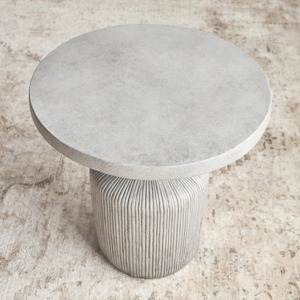 Conception incurvée élégante de Tableau de tambour en métal avec l'idéal durable lisse de meubles de finition argentée pour la table d'appoint ou l'affichage de Table basse - Product Image 3